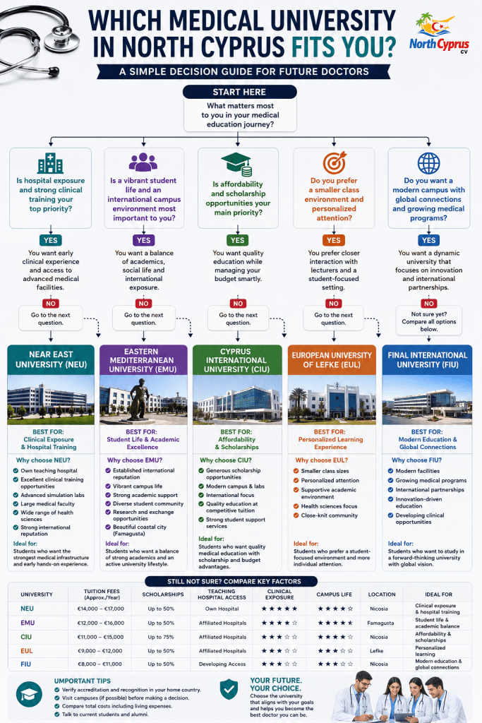 which medical university in north cyprus best fits you